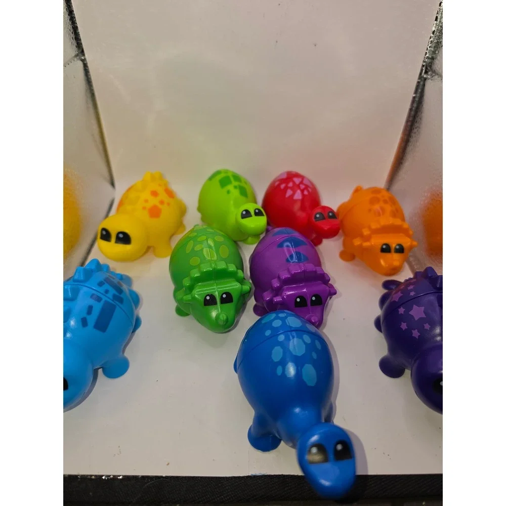 Learning Resources Snap-n-Learn Rainbow Dinosaurs 10 Piece Set Mixed Colors Toy